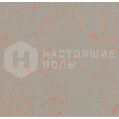 Натуральный линолеум рулонный Marmoleum Concrete 3712 Orange Shimmer