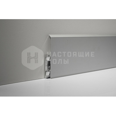 Металлический плинтус Dekart PT70 Серебро, 3000*70*10 мм