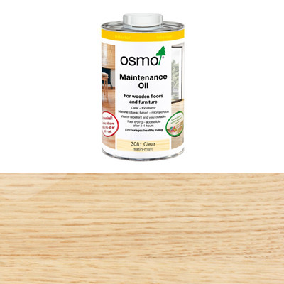 Масло для ухода за полами Osmo Pflege-Ol Бесцветное полуматовое с антискользящим эффектом (R9) 3098 (1л)