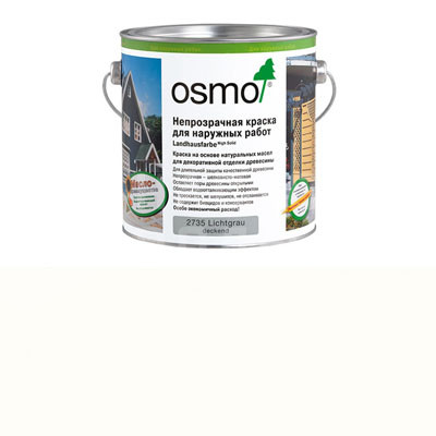 Краска для наружных работ Osmo Landhausfarbe 2101 Белая (0.125л)