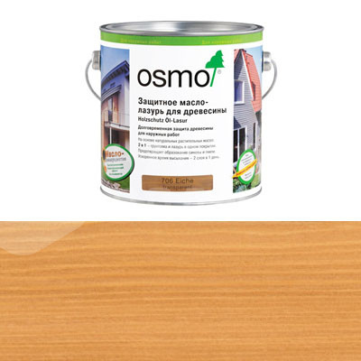 Защитное масло-лазурь для древесины Osmo Holzschutz Ol-Lasur 702 Лиственница (0.75л)
