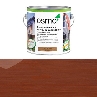 Защитное масло-лазурь для древесины Osmo Holzschutz Ol-Lasur 703 Махагон (0.125л)
