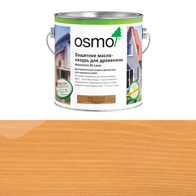 Защитное масло-лазурь для древесины Osmo Holzschutz Ol-Lasur 731 Сосна орегон (0.125л)