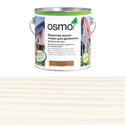 Защитное масло-лазурь для древесины Osmo Holzschutz Ol-Lasur 900 Белое (0.125л)