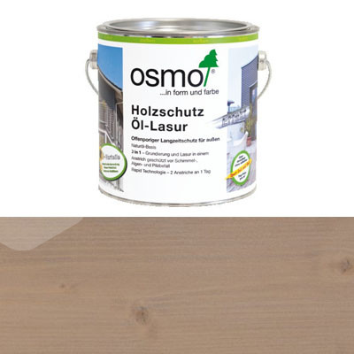 Защитное масло-лазурь для древесины с эффектом серебра Osmo Holzschutz Ol-Lasur Effekt 1140 Агат Серебро (0.75л)