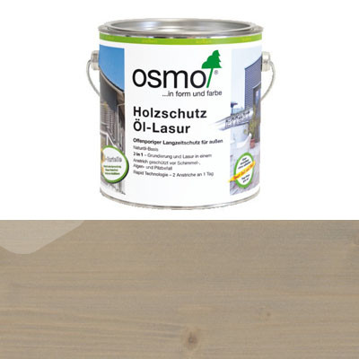 Защитное масло-лазурь для древесины с эффектом серебра Osmo Holzschutz Ol-Lasur Effekt 1142 Графит серебро (0.125л)