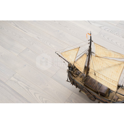 Инженерная доска Coswick Брашированная 1254-3539 Ясень Атлантик 1 Коммон шелковое масло, 600-2100*127*19.05 мм