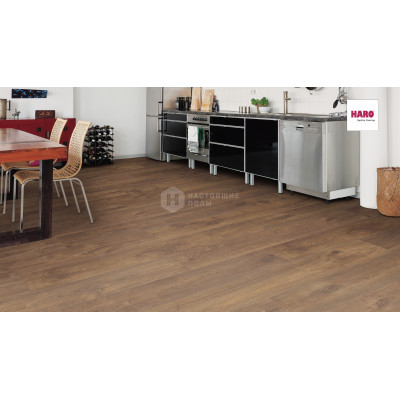 Ламинат Haro Tritty 90 538656 Дуб с янтарной сердцевиной однополосный, 1282*193*7 мм