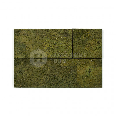 Декоративные панели Muratto Cork Bricks 3D MUCBGRE01 Green, 300/200/100*100*14/11/7 мм
