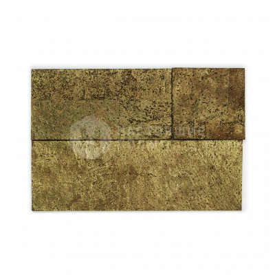 Декоративные панели Muratto Cork Bricks 3D MUCBBGL01 Brown Gold, 300/200/100*100*14/11/7 мм