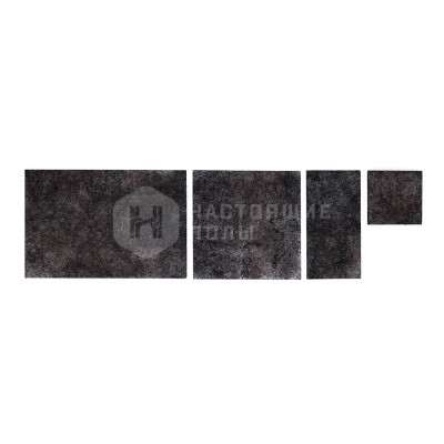 Декоративные панели Muratto Cork Bricks Grand MUCBGBLS1 Black Silver, 300/200/100*200/100*14/11/7/4 мм