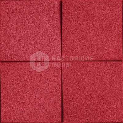 Декоративные панели Muratto Organic Blocks Chock MUOBCHO06 Red, 248*248*24 мм