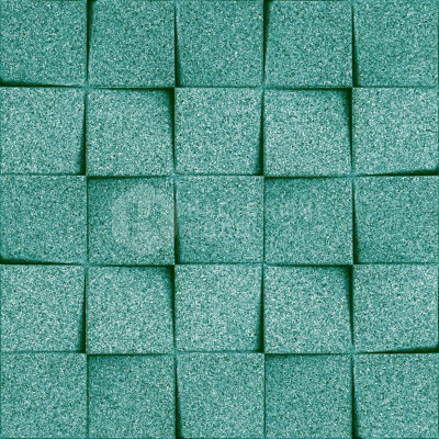 Декоративные панели Muratto Organic Blocks Minichock MUOBMIN04 Turquoise, 248*248*24 мм