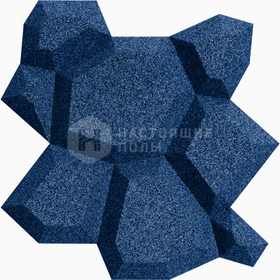 Декоративные панели Muratto Organic Blocks Beehive MUOBBEE14 Blue, 248*180*20 мм