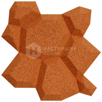 Декоративные панели Muratto Organic Blocks Beehive MUOBBEE13 Copper, 248*180*20 мм