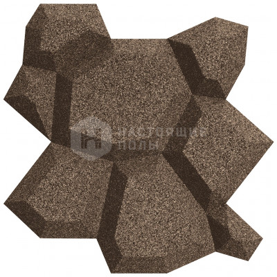 Декоративные панели Muratto Organic Blocks Beehive MUOBBEE11 Taupe, 248*180*20 мм