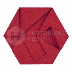 Hexagon MUOBHEX06 Red, 220*190*30 мм