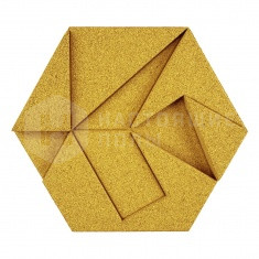 Hexagon MUOBHEX03 Yellow, 220*190*30 мм