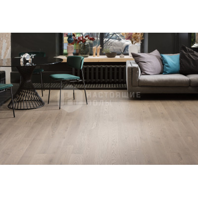 Инженерная доска Coswick Авторская коллекция 1254-1339 Ясень Атлантик Селект энд Бэттер матовый лак, 600-2100*127*19.05 мм