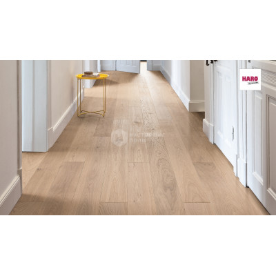 Инженерная доска Haro 532264 Дуб Пуро Белый Маркант брашированный однополосный, 2200*180*10.5 мм