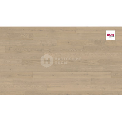 Инженерная доска Haro 536387 Дуб Песочно-Серый Маркант брашированный однополосный, 2200*180*10.5 мм