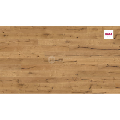 Паркетная доска Haro 3500 Strip 537349 Дуб Алабама брашированный однополосный, 2200*180*12 мм