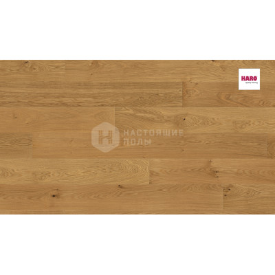 Паркетная доска Haro 4000 Plaza 536974 Дуб Маркант брашированный однополосный, 2200*240*13.5 мм