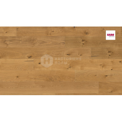 Паркетная доска Haro 4000 Plaza 538966 Дуб Юниверсал глубоко брашированный однополосный, 2200*240*13.5 мм