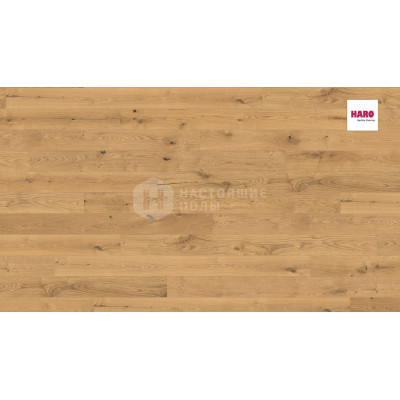 Паркетная доска Haro Parquet 4000 Strip 535448 Дуб Саваж брашированный однополосный