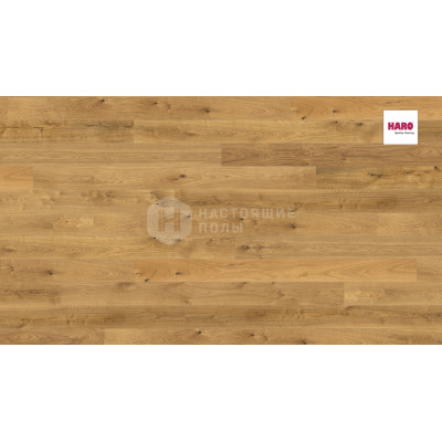 Паркетная доска Haro Parquet 4000 Strip 528695 Дуб Саваж брашированный однополосный