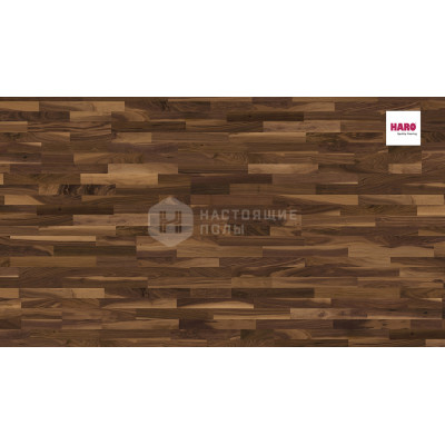 Паркетная доска Haro Parquet 4000 524444 Орех Американский Фаворит трехполосный