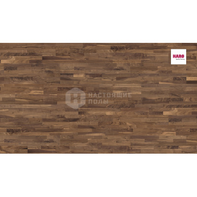 Паркетная доска Haro Parquet 4000 535421 Орех Американский Фаворит трехполосный