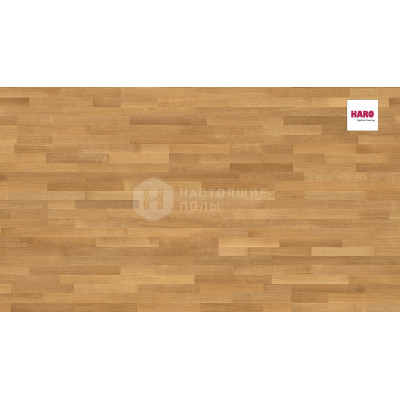 Паркетная доска Haro Parquet 4000 531683 Дуб Эксквизит брашированный трехполосный