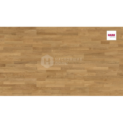 Паркетная доска Haro Parquet 4000 524632 Дуб Тренд брашированный трехполосный