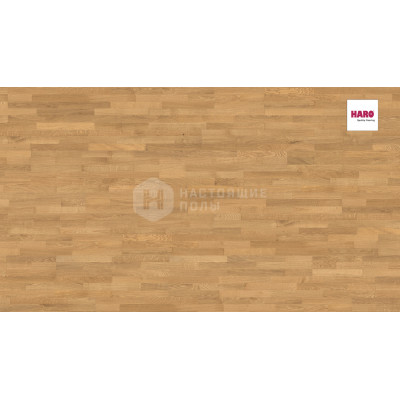 Паркетная доска Haro Parquet 4000 535416 Дуб Тренд брашированный трехполосный
