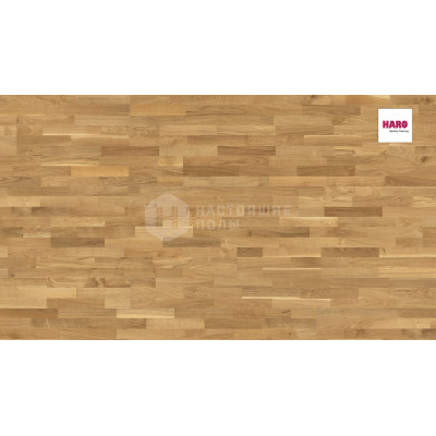 Паркетная доска Haro Parquet 4000 538928 Дуб Фаворит брашированный трехполосный