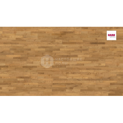 Паркетная доска Haro Parquet 4000 532978 Дуб Терра глубоко брашированный трехполосный