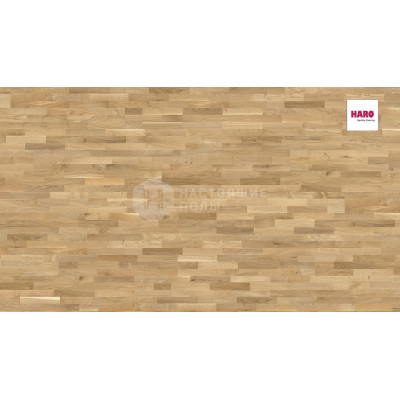 Паркетная доска Haro Parquet 4000 538926 Дуб Инвизибл Фаворит брашированный трехполосный