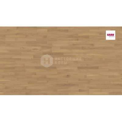 Паркетная доска Haro Parquet 4000 538927 Дуб Инвизибл Фаворит брашированный трехполосный