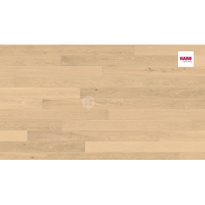 Паркетная доска Haro Parquet 4000 Strip 535445 Дуб Инвизибл Маркант брашированный однополосный