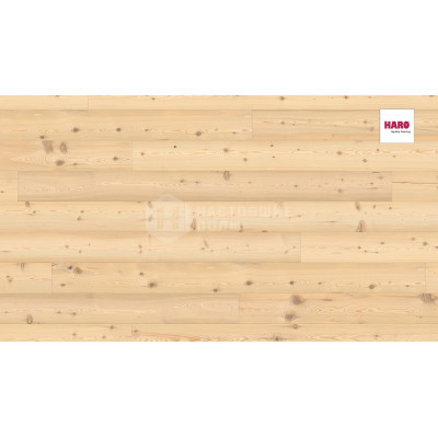 Паркетная доска Haro Parquet 4000 Strip 538953 Лиственница Пуро Белая Юниверсал брашированная однополосная Паркетная доска Haro Parquet 4000 Strip 538953 Лиственница Пуро Белая Юниверсал брашированная однополосная