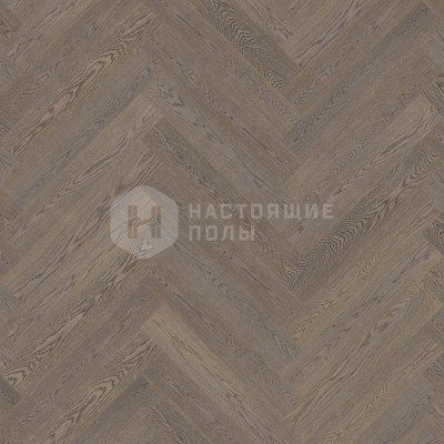 Паркет Елочка Admonter Дуб Серый Ноблесс шлифованный под маслом, 590*120*15 мм