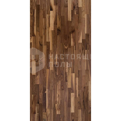 Паркетная доска Weitzer Parkett Viva трехполосная Орех пропаренный оригинал ProStrong