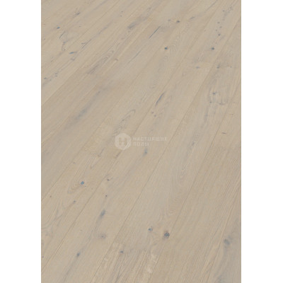 Паркетная доска Meister PD 400 Cottage 8801 Дуб Светло-серый Витал брашированный под матовым лаком