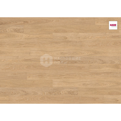 Паркетная доска Haro Parquet 527332 Дуб Выбеленный Маркант брашированный однополосный
