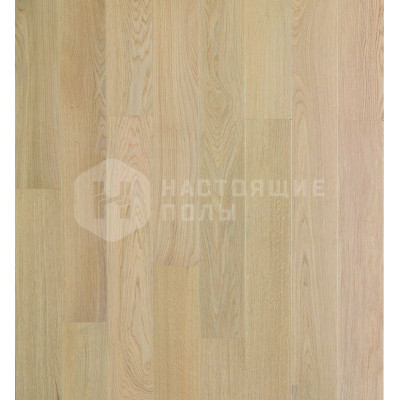 Паркетная доска BerryAlloc Noble N1CABMM Дуб Песочный белый Chateau брашированный под матовым лаком однополосный, 1180*164*14 мм