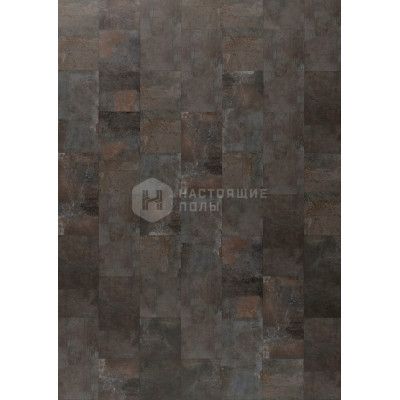 ПВХ плитка замковая terHurne Avatara PerForm Stone Edition 1101250302 O10 Камень Атлас темно-серый