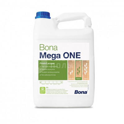 Паркетный лак на водной основе однокомпонентный Bona Mega One матовый (5 л)