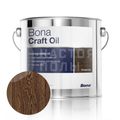 Паркетное масло цветное Bona Craft Oil Клэй (1л)