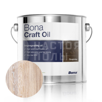 Паркетное масло цветное Bona Craft Oil Фрост (1л)